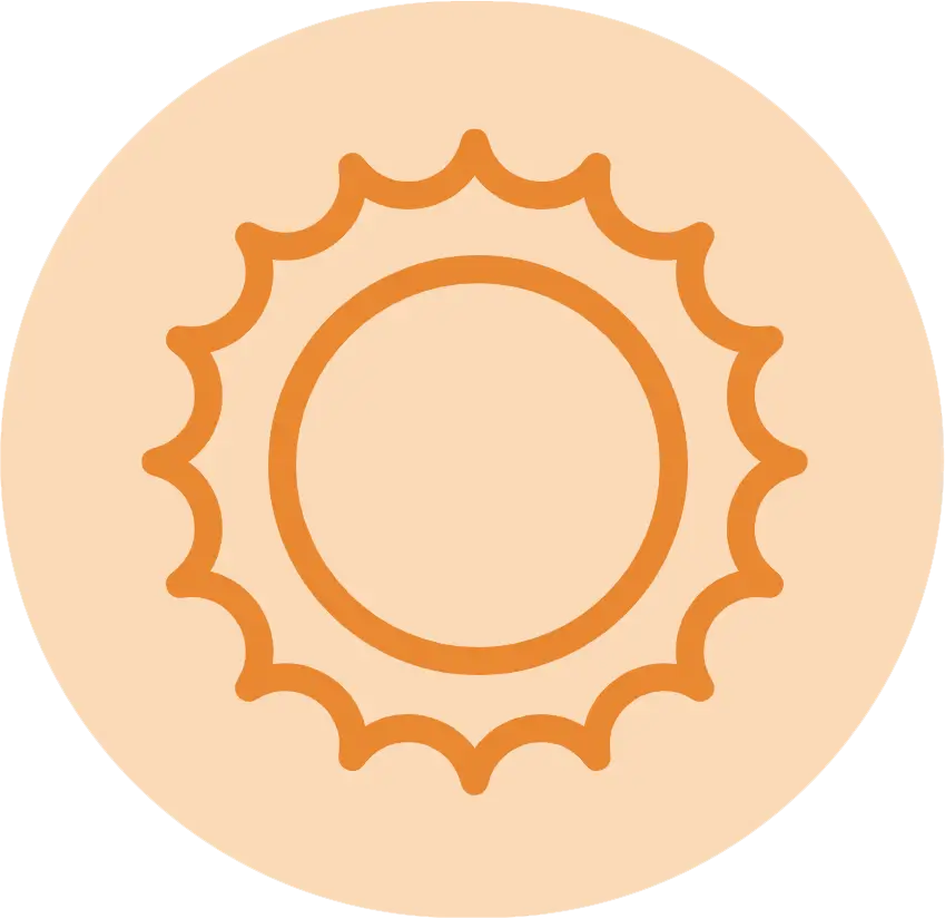 Symbol für Frühlingsservice Check